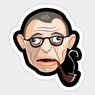 Jean Paul Sartre Sticker